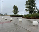 Concrete Balls - solid concrete spherical bollards - on this page