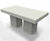 Colorado Table And Bench - concrete outdoor seating and dining set 5