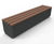 Kerry Bench - concrete and hardwood outdoor commercial seating 6