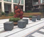 Rossa Concrete Cube Seat - outdoor concrete seating for public spaces