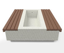 Somerset Planter - concrete planter with seating