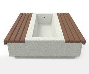 Somerset Planter - concrete planter with seating