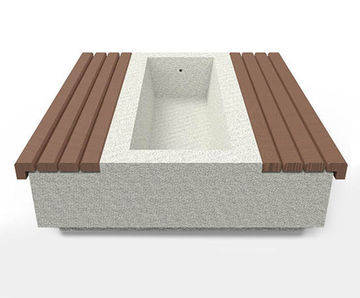 Somerset Planter - concrete planter with seating