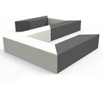 The Weatherby Bench - polished concrete outdoor seating for parks