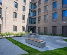 Bespoke concrete outdoor seating and games tables for NUI Galway