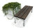 Flox, Low and high - contemporary steel square planters 3