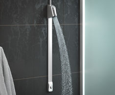 Avon 21 Self-Closing Shower Panel - chrome commercial push button shower