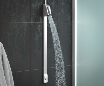 Avon 21 Self-Closing Shower Panel - chrome commercial push button shower