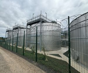 Perimeter fencing upgrade for waste water treatment works
