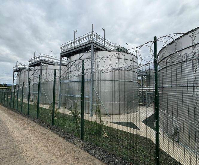 Perimeter fencing upgrade for waste water treatment works