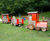 Large Train Locomotive - outdoor play structure with wood and plastic 4