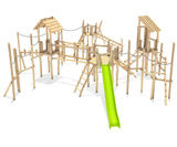 Play Unit Isa, Solo - natural robinia playground climbing structure - on this page