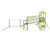 Gelvin Play Unit, Solo - outdoor larch wood playground structure 1