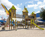 Shadra 1 Play Unit - large wood playground structure for public parks