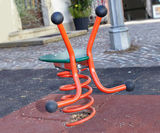 Butterfly Spring Rocker - steel and PE playground spring rider for kids - on this page