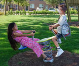 Grasshopper Double Spring Rocker - steel and HDPE playground rocker - on this page