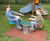 Grasshopper Double Spring Rocker - steel and HDPE playground rocker 2