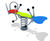 Grasshopper Double Spring Rocker - steel and HDPE playground rocker 7