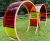 Colourful Moon Portals for children's garden - Gathering Heart Hospice 3