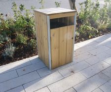 Sheldon Enclosed Steel Frame Litter Bin - SLC306