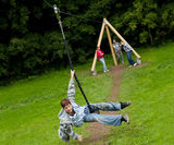 Montana Aerial Cableway - 20m wood zip line for hills and playgrounds - on this page