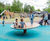 Giant spinning disc with timber boards 0