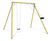 Crane Double Swing - outdoor playground swing set, pressure-treated wood 5