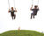 Crane Double Swing - outdoor playground swing set, pressure-treated wood 2