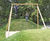 Crane Double Swing - outdoor playground swing set, pressure-treated wood 0