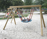 Parallel Swing - softwood playground nest swing for outdoor spaces - on this page