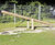 Two-Seater Seesaw - larch wood outdoor playground equipment 1