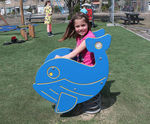 Whale Spring Rocker - hdpe playground spring rocker for toddlers