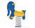 Elephant Spring Rocker - outdoor PE playground spring ride 1
