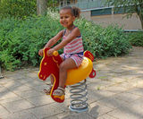 Horse Spring Rocker - polyethylene playground spring ride for children - on this page
