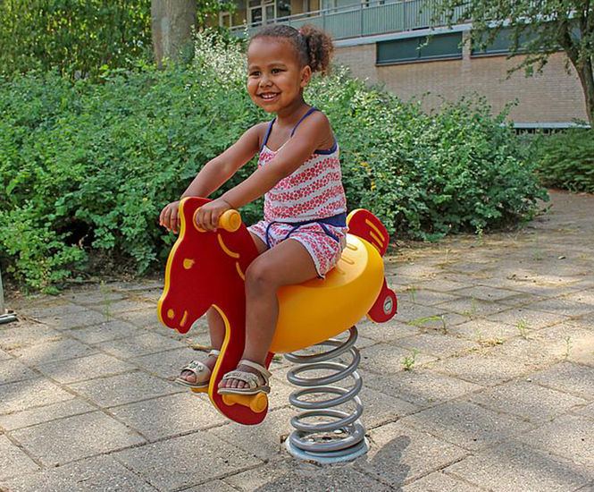 Horse Spring Rocker - polyethylene playground spring ride for children