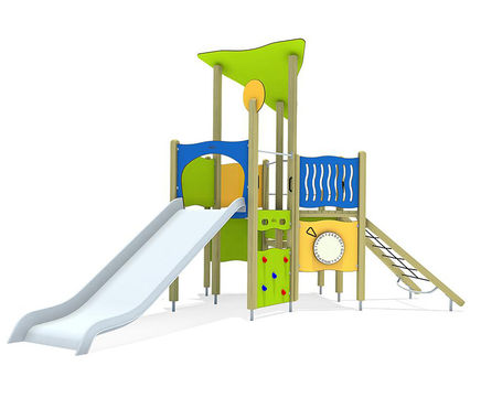 Luca Play Unit, Solo - outdoor wood playground structure for children