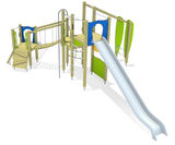 Carl Play Unit, Solo - softwood outdoor playground climbing structure - on this page