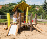 Winja Play Unit - wooden robinia playhouse for toddlers and nurseries - on this page