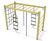 Climbing Frame 210 - softwood outdoor play structure for children 2