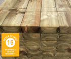 Green Pressure-Treated Incised Garden Sleeper UC4