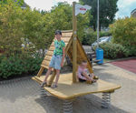 Sand Raft Multi-Spring Rocker - softwood playground rocking raft