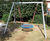 Ecorino Double Swing With Nest Seat - steel playground swing for kids 1