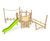 Levi Play Unit, Solo - natural robinia outdoor playground structure 0