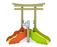 Lilie Play Unit - softwood outdoor play structure for young children