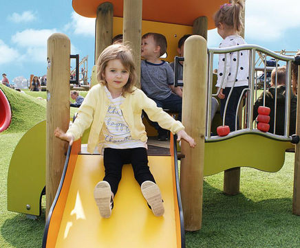 Cherry Play Unit - softwood outdoor playhouse for playgrounds