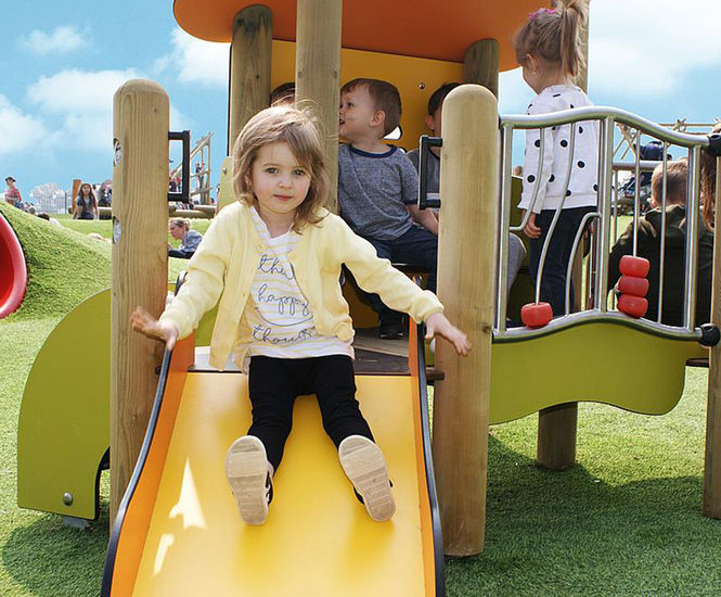 Cherry Play Unit - softwood outdoor playhouse for playgrounds