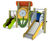 Salvia Play Unit - softwood outdoor playground structure for children 10