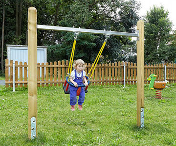 Daisy Little Swing - toddler swing set, pressure-treated softwood frame