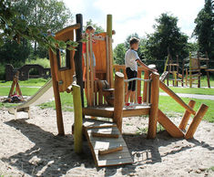 Fjrlar Play Unit, Solo - robinia wood playground structure for kids