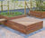 Modular Outdoor Hardwood Planter System with Linking Seats 2